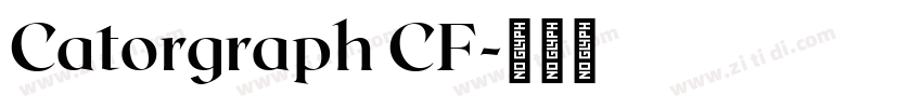 Catorgraph CF字体转换